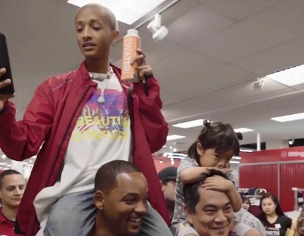 Will Smith Just Started the #PiggyBackChallenge With Help From Jaden Smith
